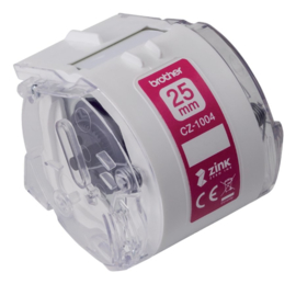 Labeletiket Brother CZ-1004 25mmX5m kleur opdruk