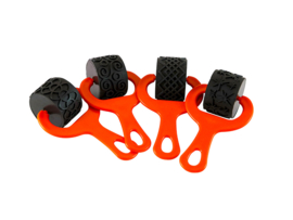 Structuur kleirollers 4 dlg.