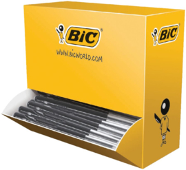 Balpen Bic M10 zwart medium doos 90+10 gratis