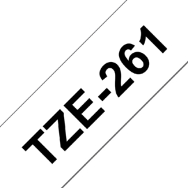 Labeltape Brother P-touch TZE-261 36mm zwart op wit