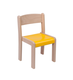 Houten HPL stapelstoel kleur