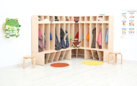 Mariposa garderobe - hoekmodel, laag
