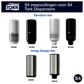 6x Handzeep Tork S4 520901 luxury soft, geparfumeerd 1000ml