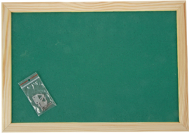Prikbord 90 x 120 cm - groen