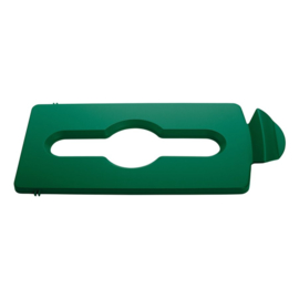 Afvaldeksel Slim Jim Recyclestation groen gemengd