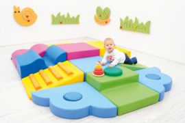 Foam baby hoek  60x20x50cm - Geel