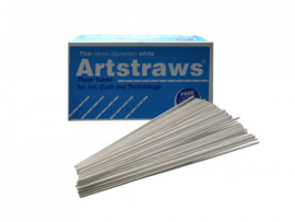 Artstraws 4mm x 40cm 1800 stuks - Wit