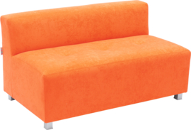 Flexi brede bank, zithoogte 35 cm, oranje