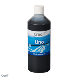 Creall lino/blockprint verf zwart