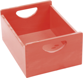 Houten bak - rood