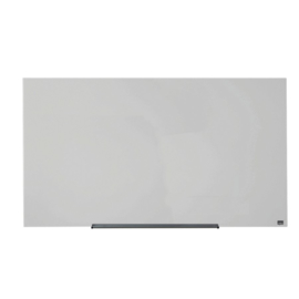 Glasbord Nobo Diamond 126x71,1cm wit