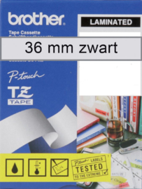 Labeltape Brother P-touch TZE-121 9mm zwart op transparant