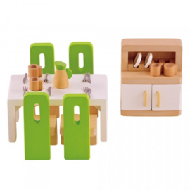 Poppenhuis inrichting | HAPE | eetkamer