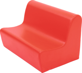 Lage zitbank 65cm zithoogte 20cm  - Rood