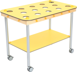 Tafel voor 14 bekers