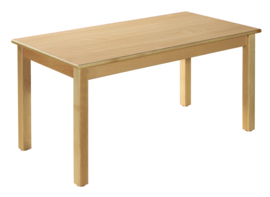 beukenhouten Tafel 120 x 60 cm. 46-76cm