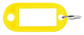 100 stuks Sleutellabel Pavo kunststof geel