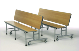 Mobiele tafel- en zitgeheel met 3 toepassingen 180cm