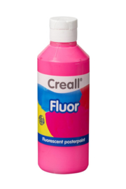 Plakkaatverf Creall fluor 250 ml - Roze