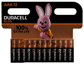 Batterij Duracell Plus 12xAAA