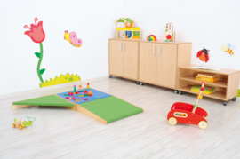 Schuin platform, hoogte 10 cm, lichtgroen