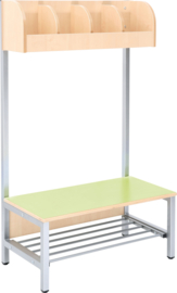 Flexi garderobe 4, zithoogte 35 cm - groen