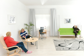 Loungebank Luna - vlamvertragende stof