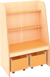 Flexi staande boekenkast - oranje