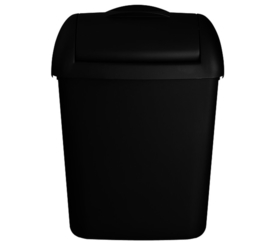 Afvalbak Euro Hygienebak 8 liter zwart