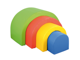 Regenboog speeltunnels