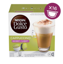 Koffie Dolce Gusto Cappuccino Light 16 cups voor 8 kopjes