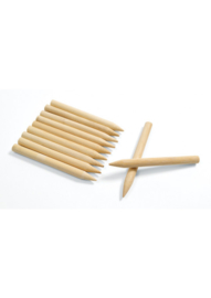 Krasfolie kraspen hout  9 cm 48 stuks