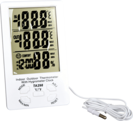 Hygrometer en thermometer 2 in 1