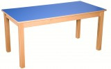 beukenhouten Tafel 120 x 60 cm. 46-76cm