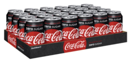 48x Frisdrank Coca Cola Zero blikje 0.33l