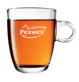 6x Theeglas Pickwick Douwe Egberts 26cl