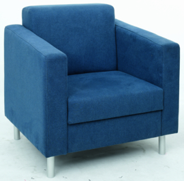 Relax fauteuil marineblauw - ronde poten