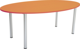 Ovale tafel beuken 120 x 200 cm