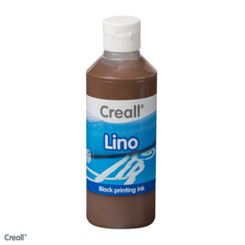 Creall lino/blockprint verf bruin