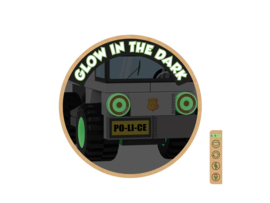 BiOBUDDi Politieauto met Slagboom BB-2038  141 dlg.