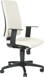 INTRATA bureaustoel met hoge rugleuning, zwart - beige