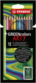 Kleurpotloden STABILO Greencolors 6019/12-1-20 etui à 12 stuks