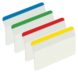 Indextabs 3M Post-it 686 strong gebogen 38x50.8mm 4 kleuren