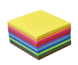 500 vel vouwkartons G1 20x20 10 kleuren assorti