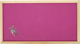 Prikbord 100 x 200 cm - roze