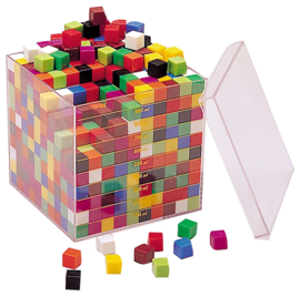 Plastic kubus blokken