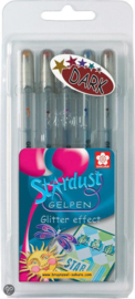 Bruynzeel gelpen glitter 5 dlg.