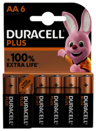 Batterij Duracell Plus 6xAA