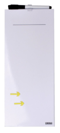 Whiteboard Desq memo 15x35cm randloos + marker - pijlen
