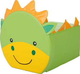 Foam dieren poef 30x50x26cm - Bambik de draak